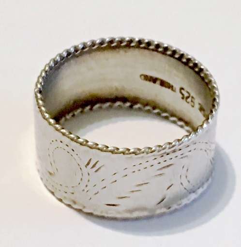 Stylish 10mm (Size 7) Genuine Solid 925 Sterling Silver Imported Wedding Band